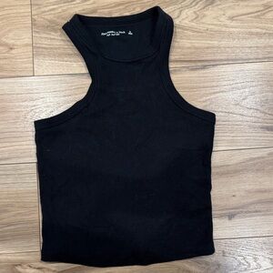 Abercrombie & Fitch Black Ribbed Tank Top